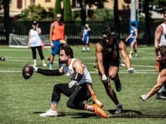 Al Bowl Interdivisionale di Flag Football i Frogs 65er dominano con 16 vittorie consecutive e zoro sconfitte Frogs 65er