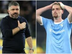 Lazio, Gattuso litiga con Taylor e lo caccia dall’allenamento