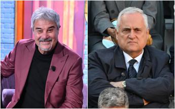 Lazio, la battuta choc di Pino Insegno. Il web: “Ha augurato morte a Lotito”