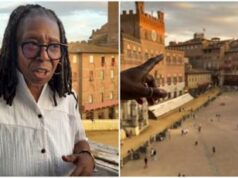 Palio di Siena, c’è anche Whoopi Goldberg: l’attrice presente a Piazza del Campo