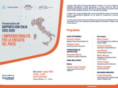 Rapporto Gem Italia 2025-26 di Universitas Mercatorum, tasso attivazione 11%, Italia 30ma su 48 paesi