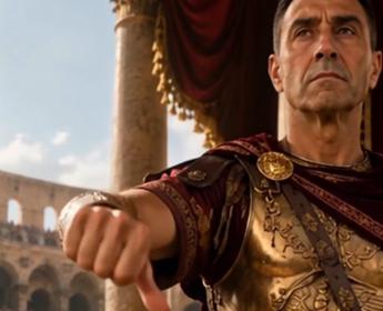Vannacci come un gladiatore fa ‘giustiziare’ Schlein e Conte in video Ia, opposizioni insorgono
