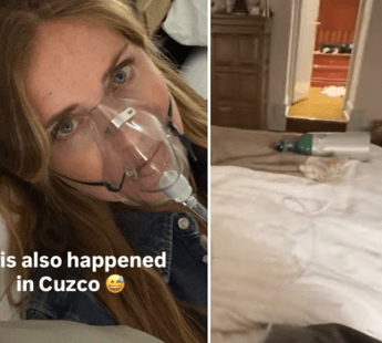 Chiara Ferragni, malore in vacanza in Perù: la foto con la maschera per l’ossigeno