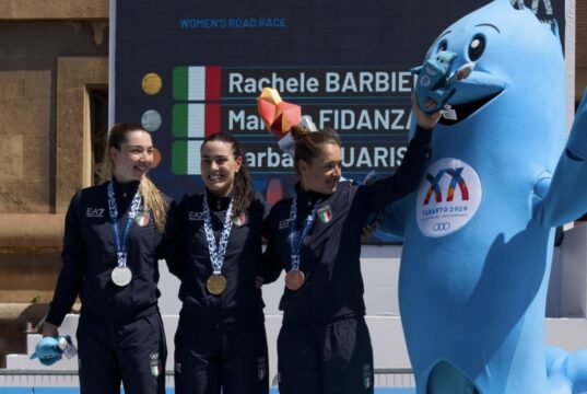 Giochi del Mediterraneo, Rachele Barbieri vince l’oro nel ciclismo davanti a Martina Fidanza e Barbara Guarischi