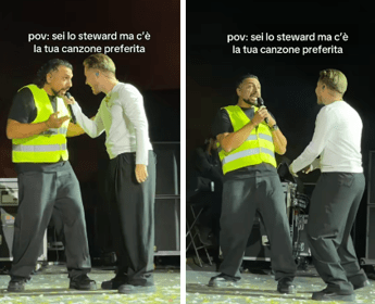 Alfa all’Arena di Verona, il duetto con lo steward diventa virale: “Ma la sai?” – Il video