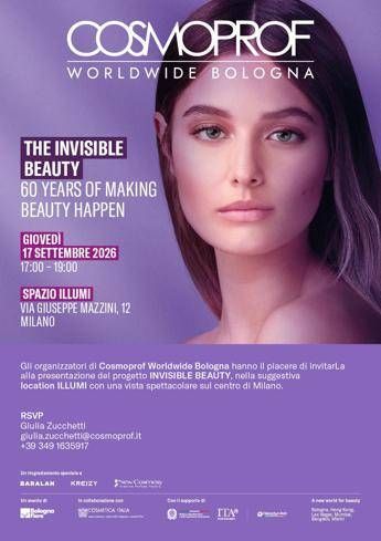 Cosmoprof Worldwide Bologna presenta ‘the invisible beauty’