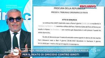 Delitto di Garlasco, la moglie di Giovanni Ferri presenta denuncia in procura per far riaprire caso: “Si indaghi per omicidio”