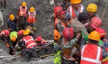 Miracolo in Nepal, estratti vivi due operai rimasti intrappolati in una galleria 9 giorni dopo l’alluvione
