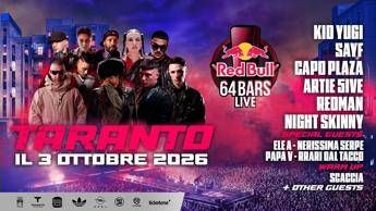 ‘Red Bull 64 Bars Live’, Ele A, Nerissima Serpe e Papa V come special guest: il live a Taranto