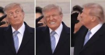 Trump accoglie Xi, passa il jet e il presidente americano ‘si spaventa’