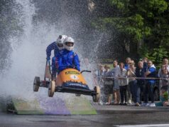 Cinghial Box Rally, a Peia spettacolare sfida fra bolidi di legno Cinghial Box Rally