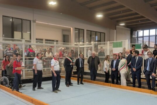 A Caravaggio inaugurati il Palazzetto dello Sport, lo Stadio comunale e il nuovo bocciodromo a quattro corsie Caravaggio
