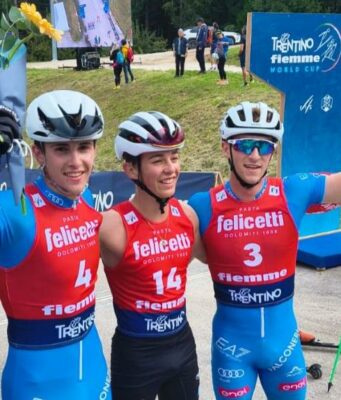 Coppa del Mondo di skiroll, Stefano Epis centra il podio nella mass start juniores dell’Alpe del Cermis Coppa del Mondo di skiroll