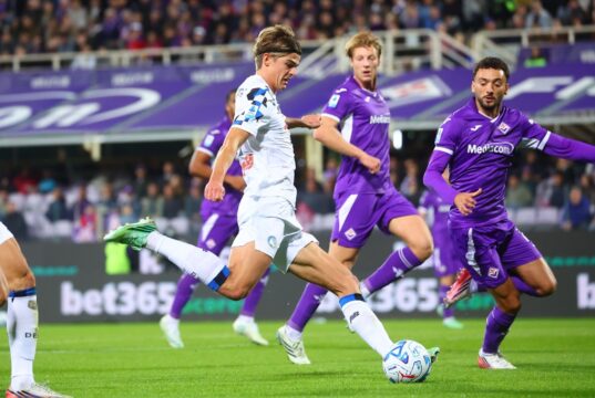 L’Atalanta ritrova il suo principe. Con la Fiorentina finisce 2-2. Kristensen out dopo 2 minuti Atalanta