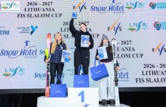 Eva Balduzzi subito a podio in Lituania. Poker d’argento nei quattro slalom Entry League Fis Sci